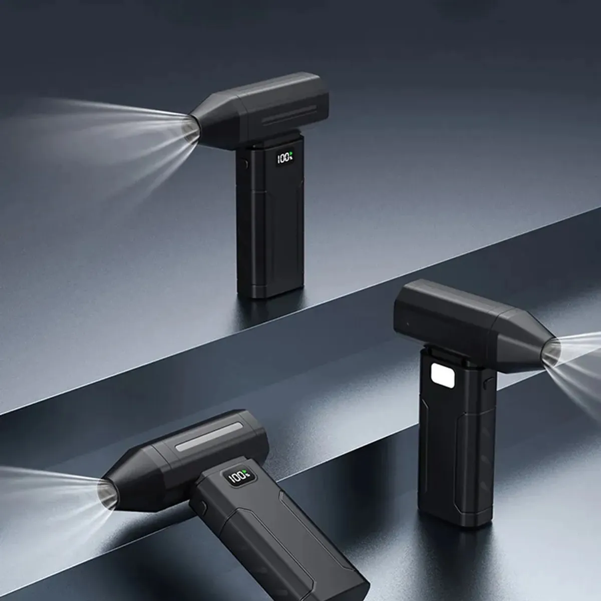 GENERICO - Soplador Portátil Ventilador Turbo Recargable Negro