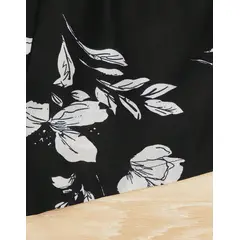KIRAMA CLOTHING STORE - Shorts Niña Negros Estampado Floral Bohemio