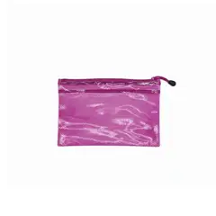 GENERICO - Sobre De Pvc Con Cremallera 25 CM Magenta