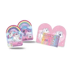 GENERICO - Libro Para Colorear Stickers Unicornio 21 x 30 cm