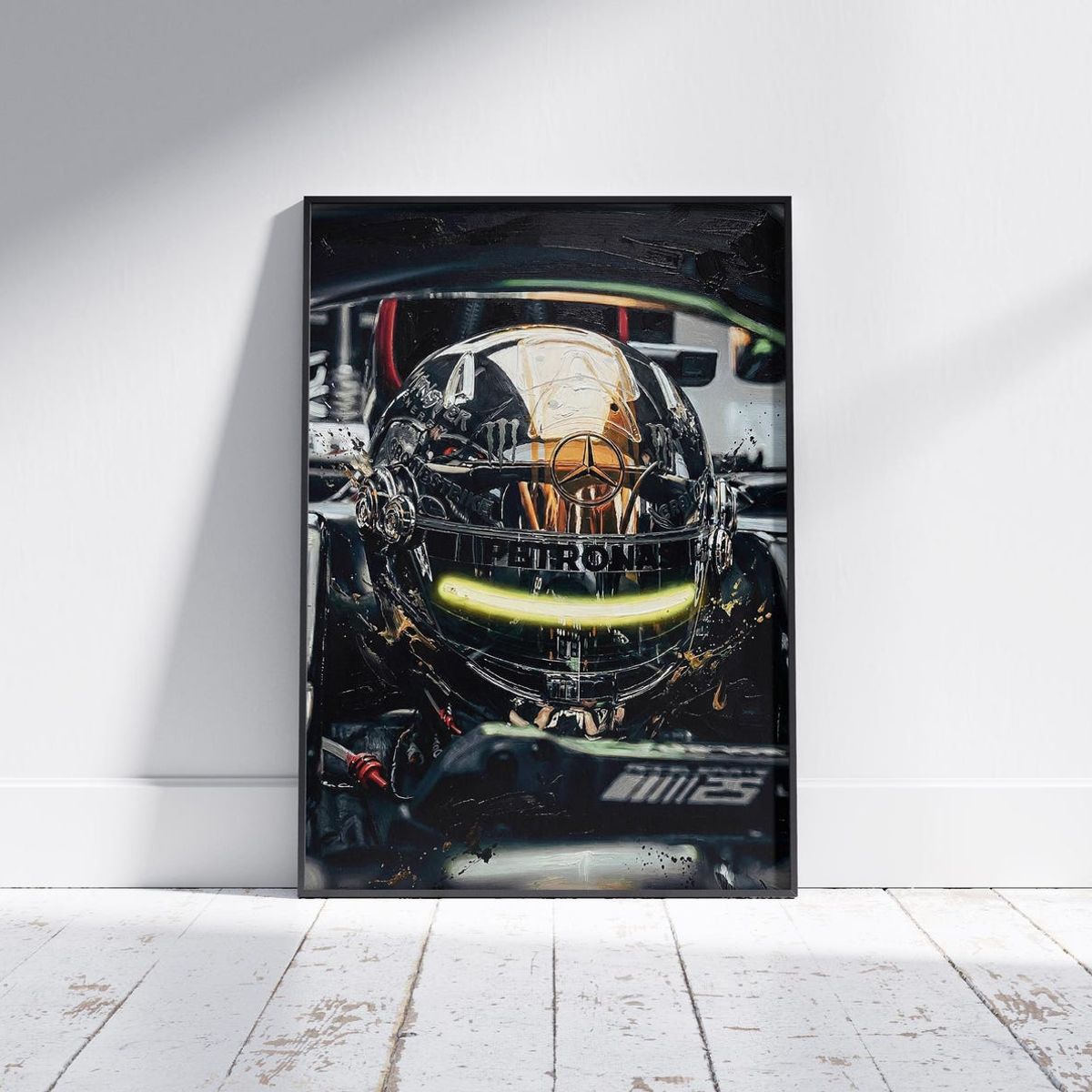 GENERICO - Cuadro Fórmula 1 Casco De Lewis Hamilton