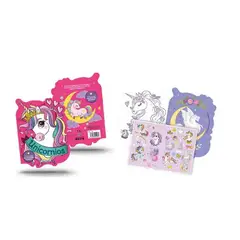 GENERICO - Libro Para Colorear Unicornio Con Stickers