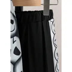 KIRAMA CLOTHING STORE - Conjunto niño sudadera y pantalón estampado dibujos blanco y negro