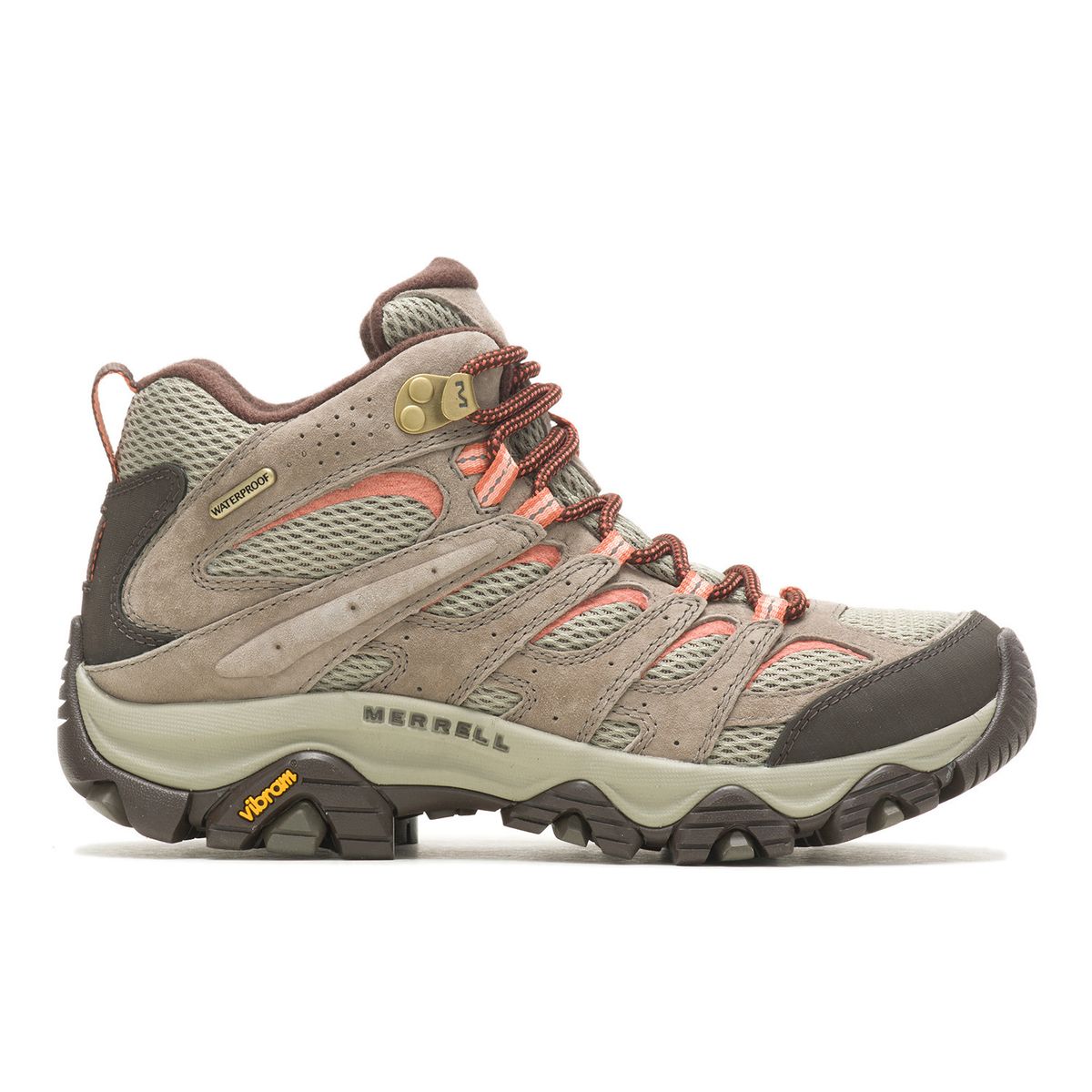 MERRELL - Botin Mujer Moab 3 Mid Waterproof Café Claro MERRELL
