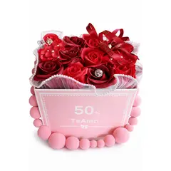 GENERICO - Cartera Rosas Eternas Rosas de Jabón San Valentín Rojo