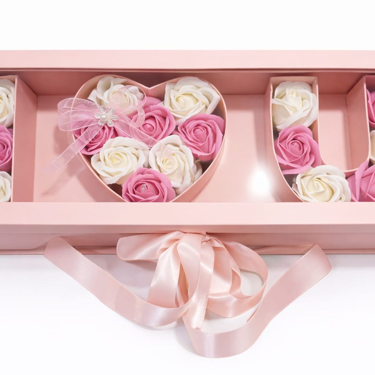 GENERICO - Caja De Rosas Premium Rosas Eternas Rosas de Jabón San Valentín Rosadas