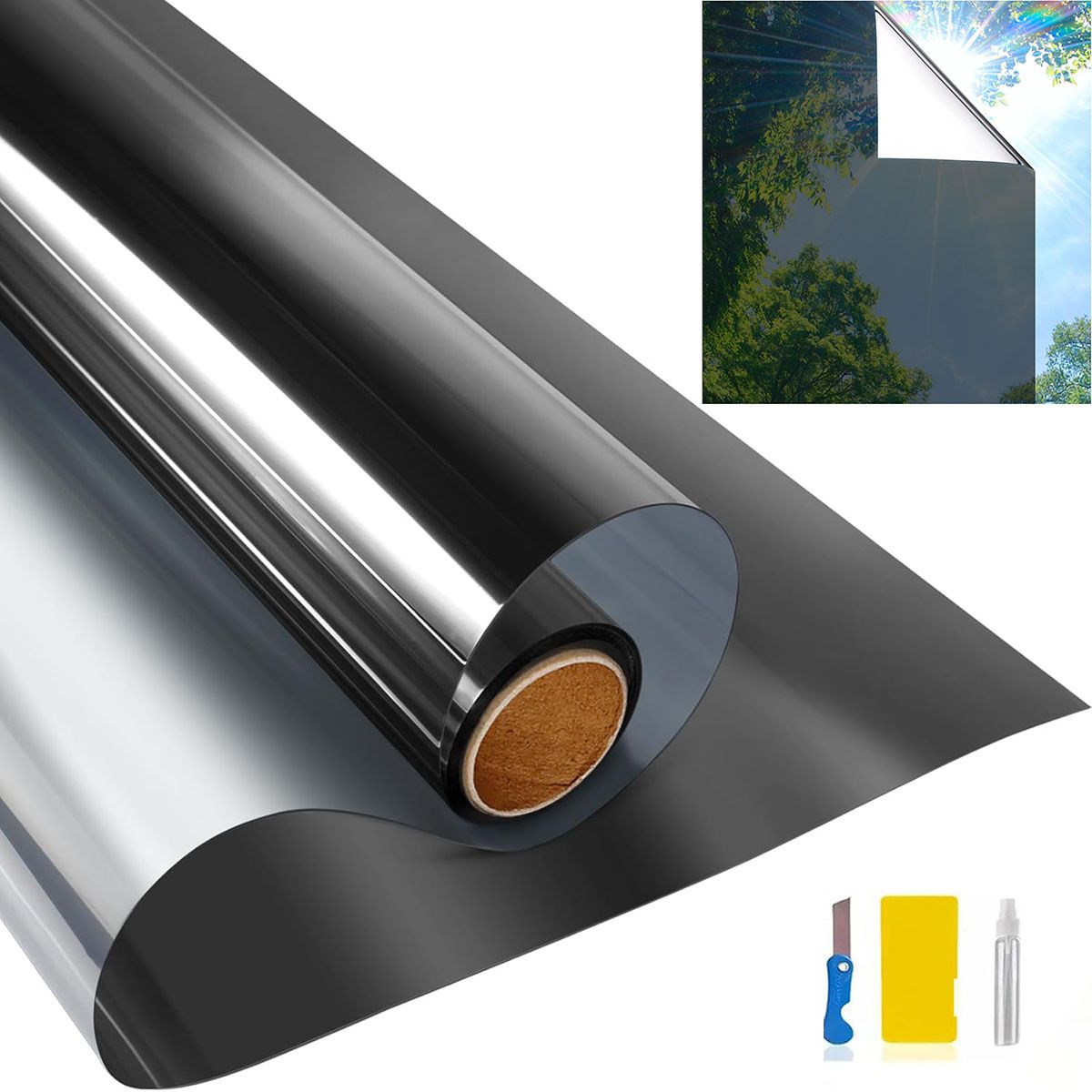 GENERICO - Película Privacidad para VentanaVinilo Adhesivo para Vidrio