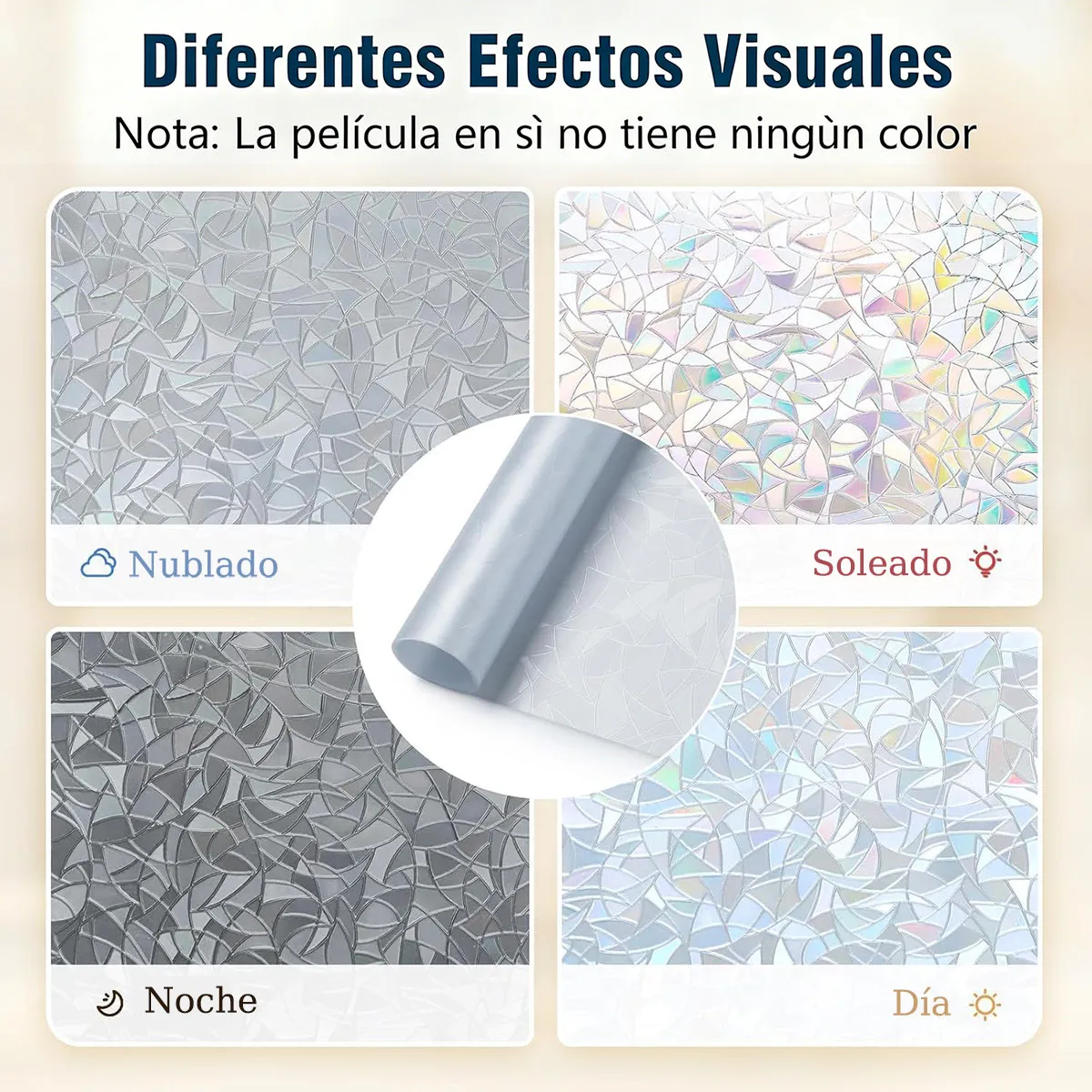 GENERICO - Privacidad para VentanaPelícula Ventana Decorativa Arcoíris