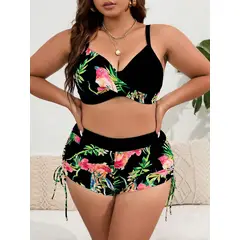 PUREPOWER - Nuevo bikini de tallas grandes para mujer con diseño estampado- size xL