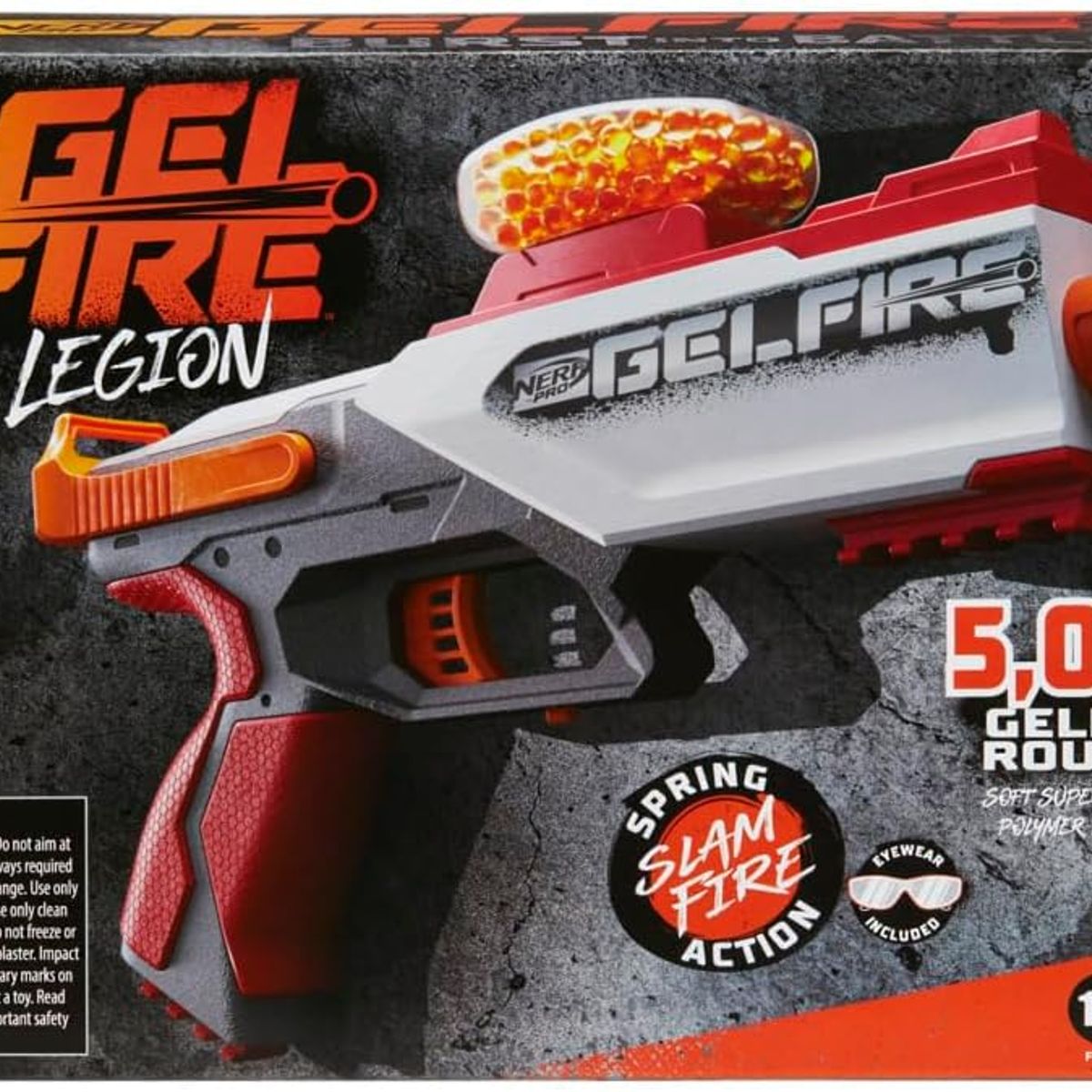 HASBRO - Nerf Pro Gelfire Legion Lanzador 5000 Cargas Hasbro Pistola