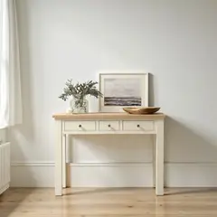 ARCA MUEBLES - Arrimo de madera o escritorio 3 cajones Beige 80ALTOx35x100ANCHO