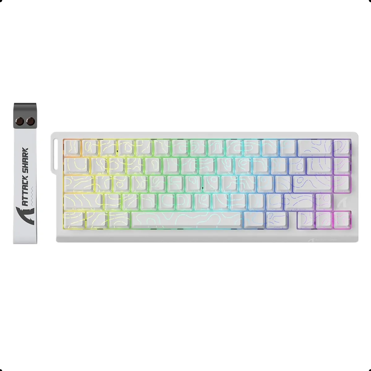 ATTACK SHARK - Teclado Mecanico Attack Shark X68 He Interruptor Magnetico