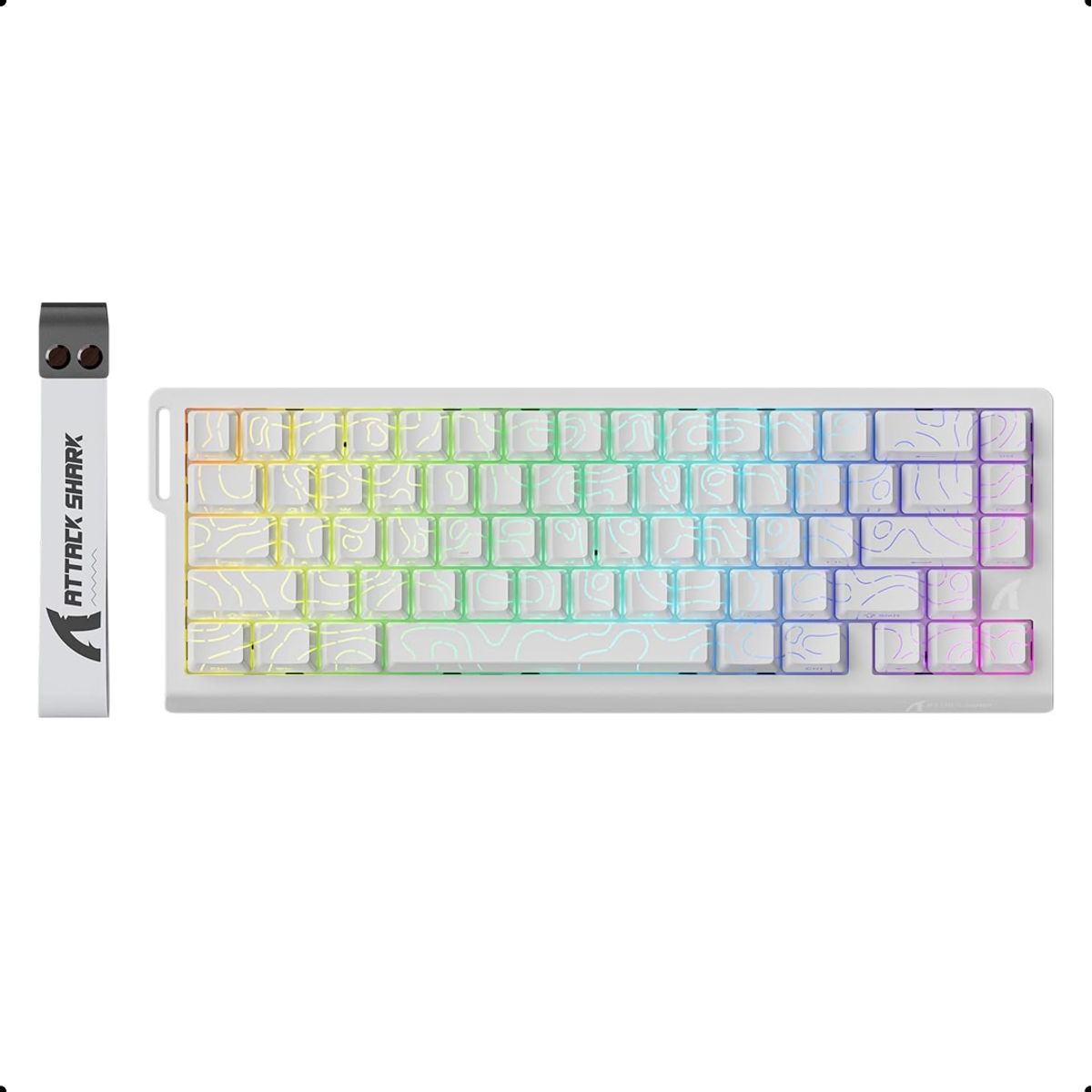 ATTACK SHARK - Teclado Mecanico Attack Shark X68 He Interruptor Magnetico