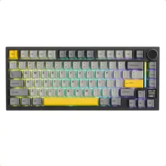 ATTACK SHARK - Teclado X820 Ultra 75% Gaming Trimodo Rgb Negro