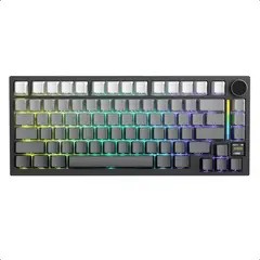 ATTACK SHARK - Teclado X820 Ultra 75% Gaming Trimodo Rgb Moonlight