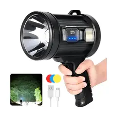 GENERICO - Linterna Solar Recargable 3 Modos Con Usb