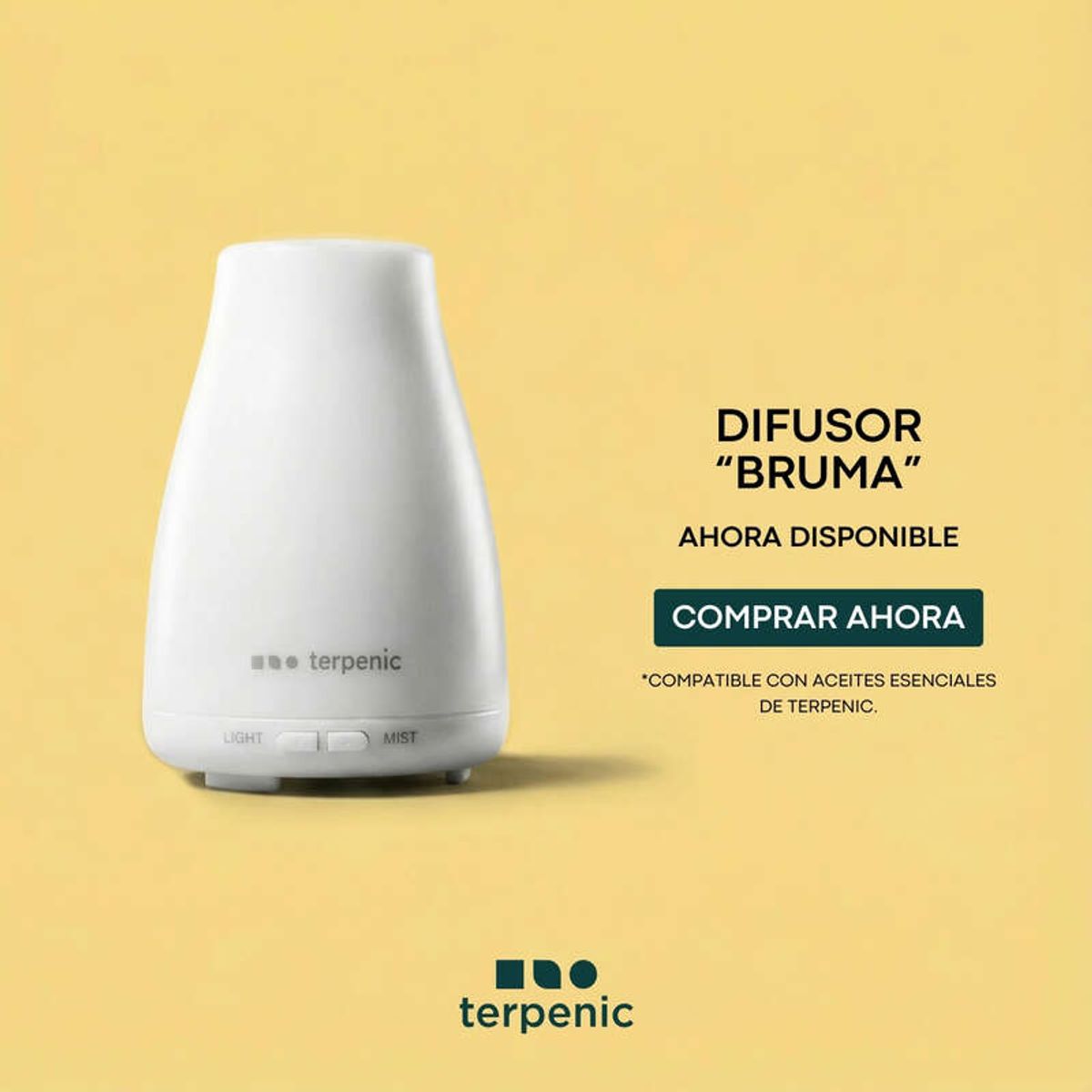 TERPENIC - Difusor de Aromaterapia Bruma - Terpenic