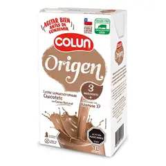 COLUN - Pack Leche Semidescremada Origen Chocolate 12 X 1 L