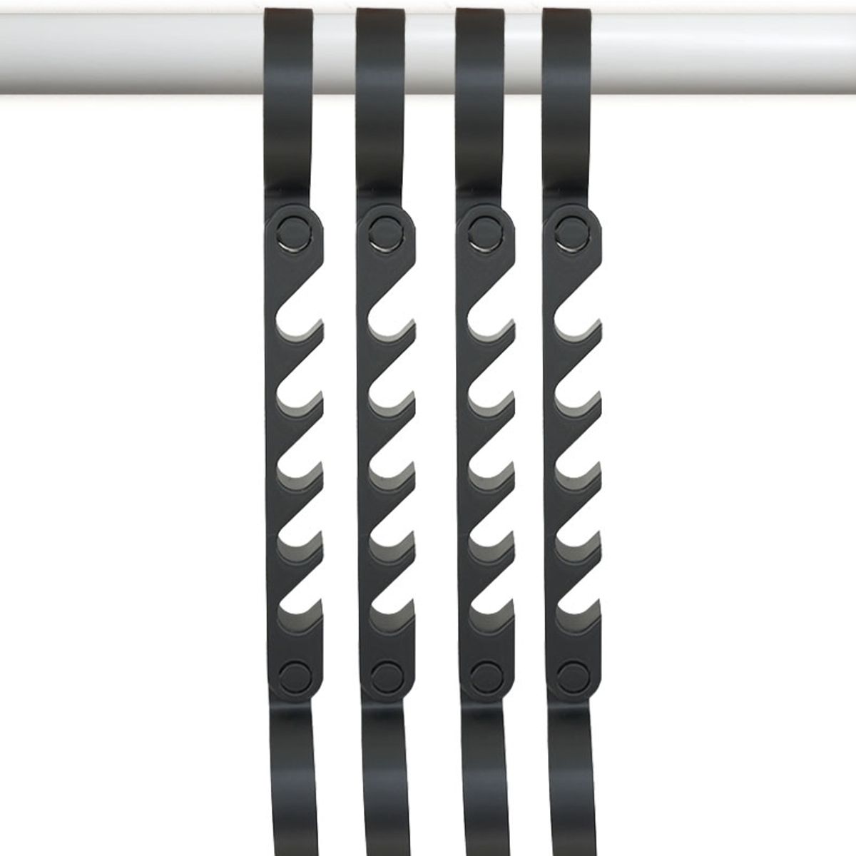GENERICO - Pack de 4 Colgadores de Ropa Vertical