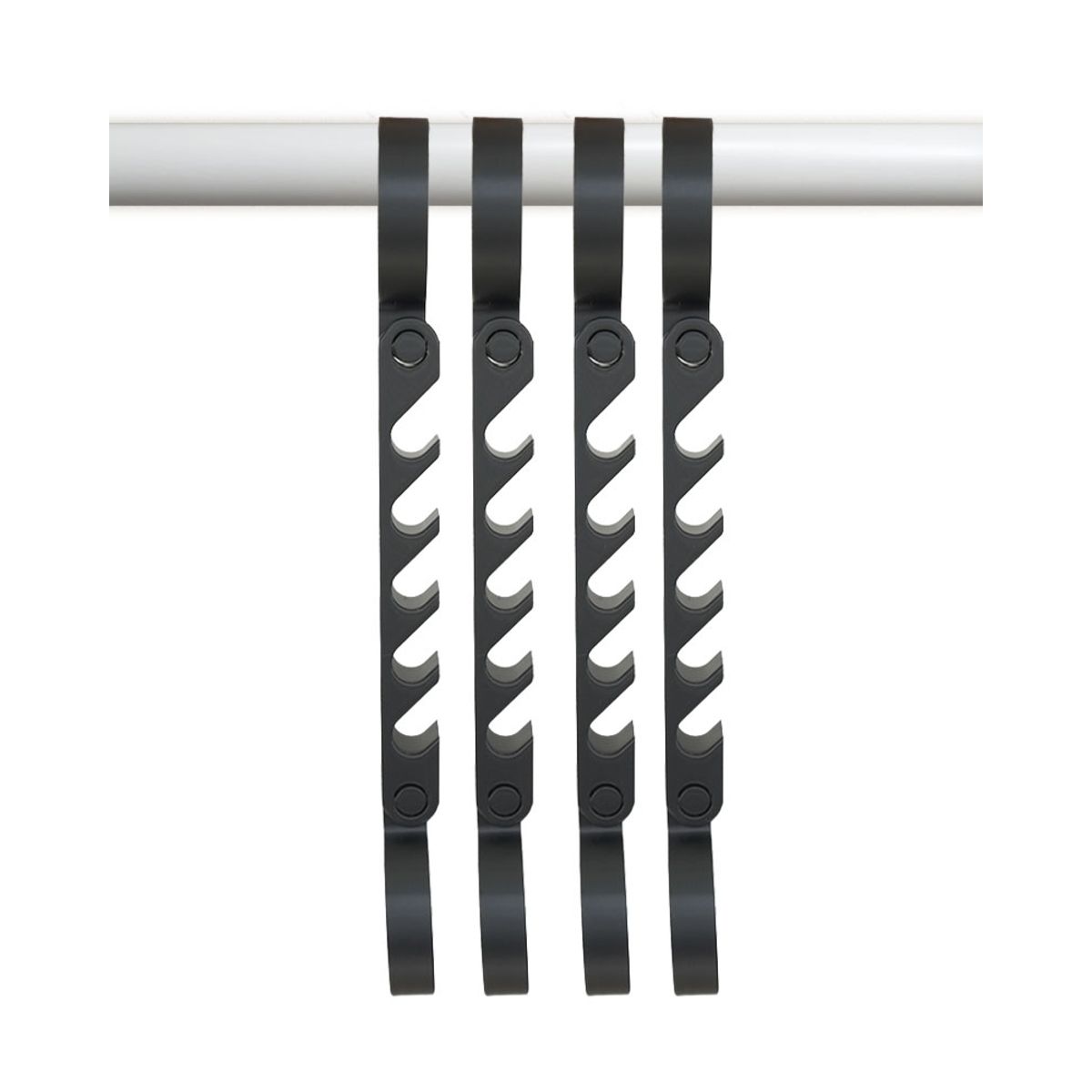 GENERICO - Pack de 4 Colgadores de Ropa Vertical