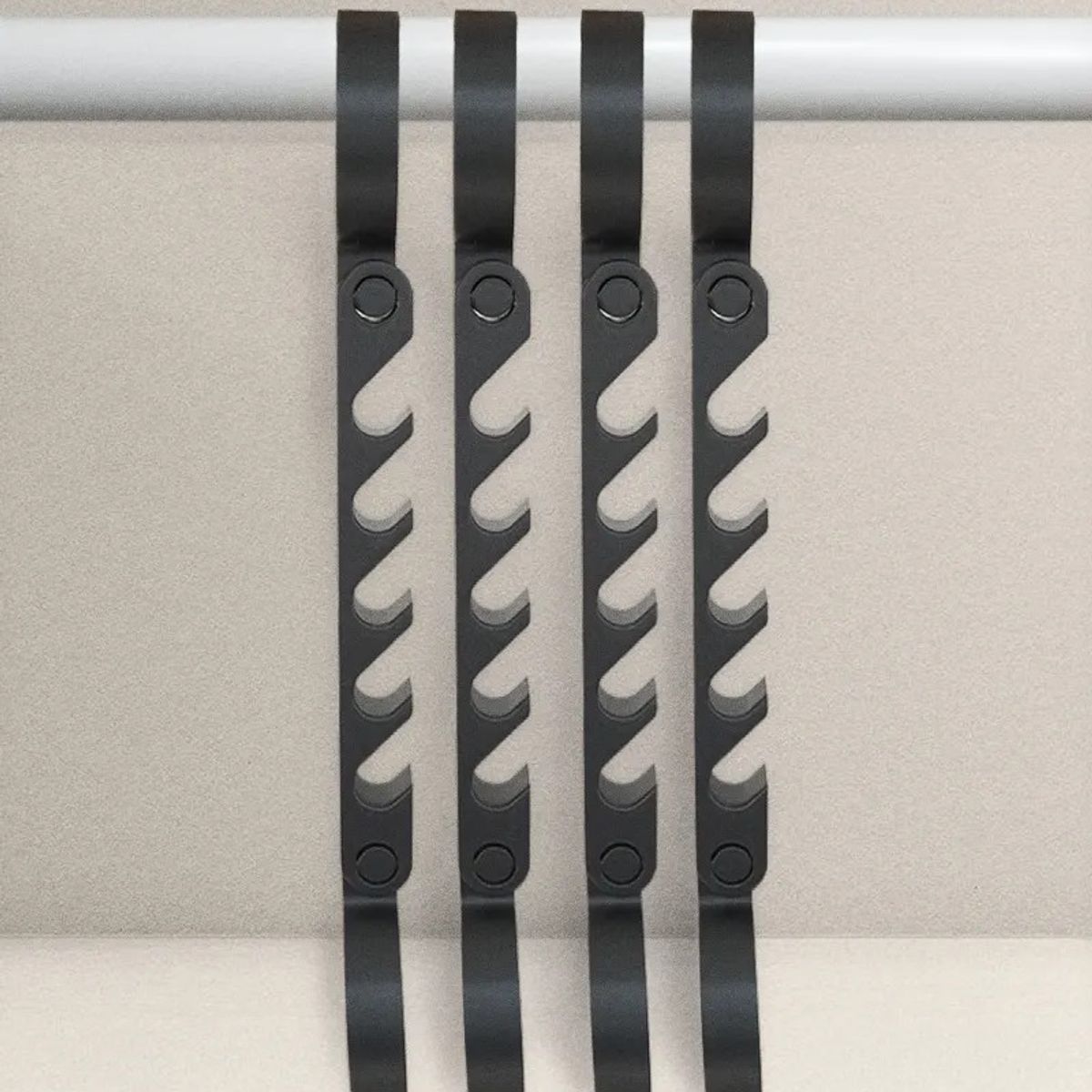 GENERICO - Pack de 4 Colgadores de Ropa Vertical