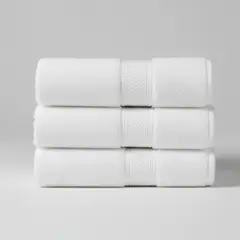 CHITECO - Pack 3 Toallas De Baño Algodón 135x70 Classic Suave Color Blanco