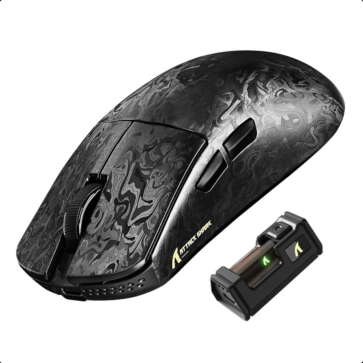 ATTACK SHARK - Mouse Attack Shark R11 Ultra 8k Carbon Fiber Wireless 8k