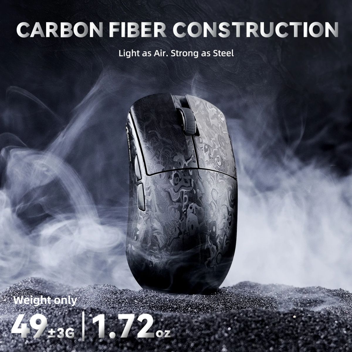 ATTACK SHARK - Mouse Attack Shark R11 Ultra 8k Carbon Fiber Wireless 8k