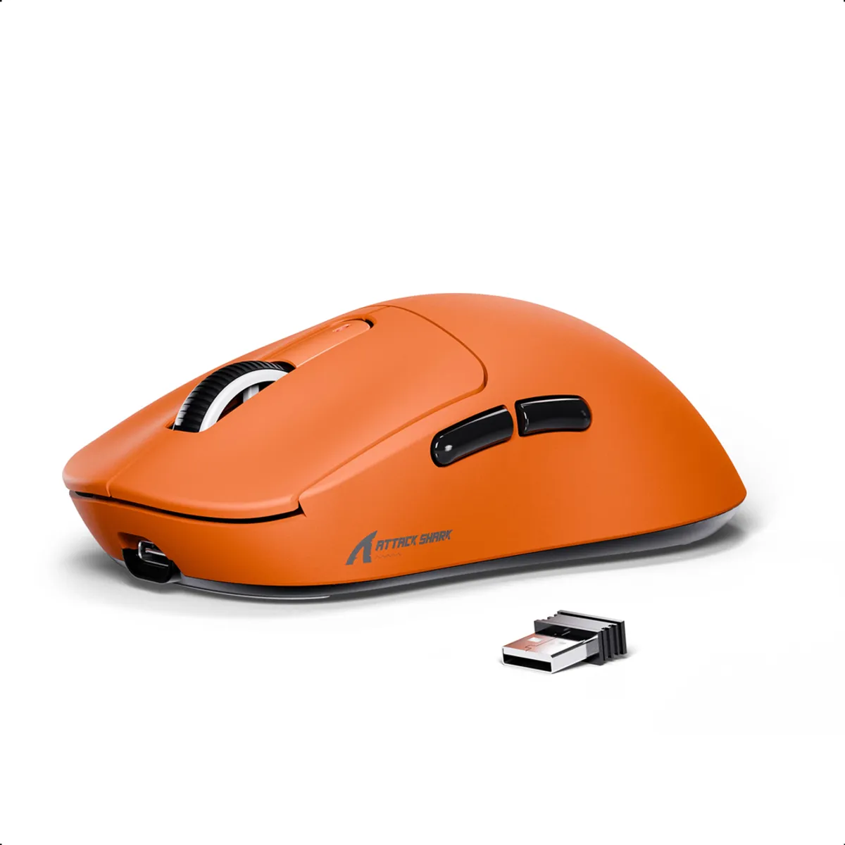 ATTACK SHARK - Mouse Attack Shark X3 Wireless Gaming Paw3395 Superlight Naranja