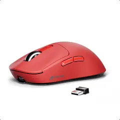 ATTACK SHARK - Mouse X3 Wireless Gaming Paw3395 Superlight Rojo