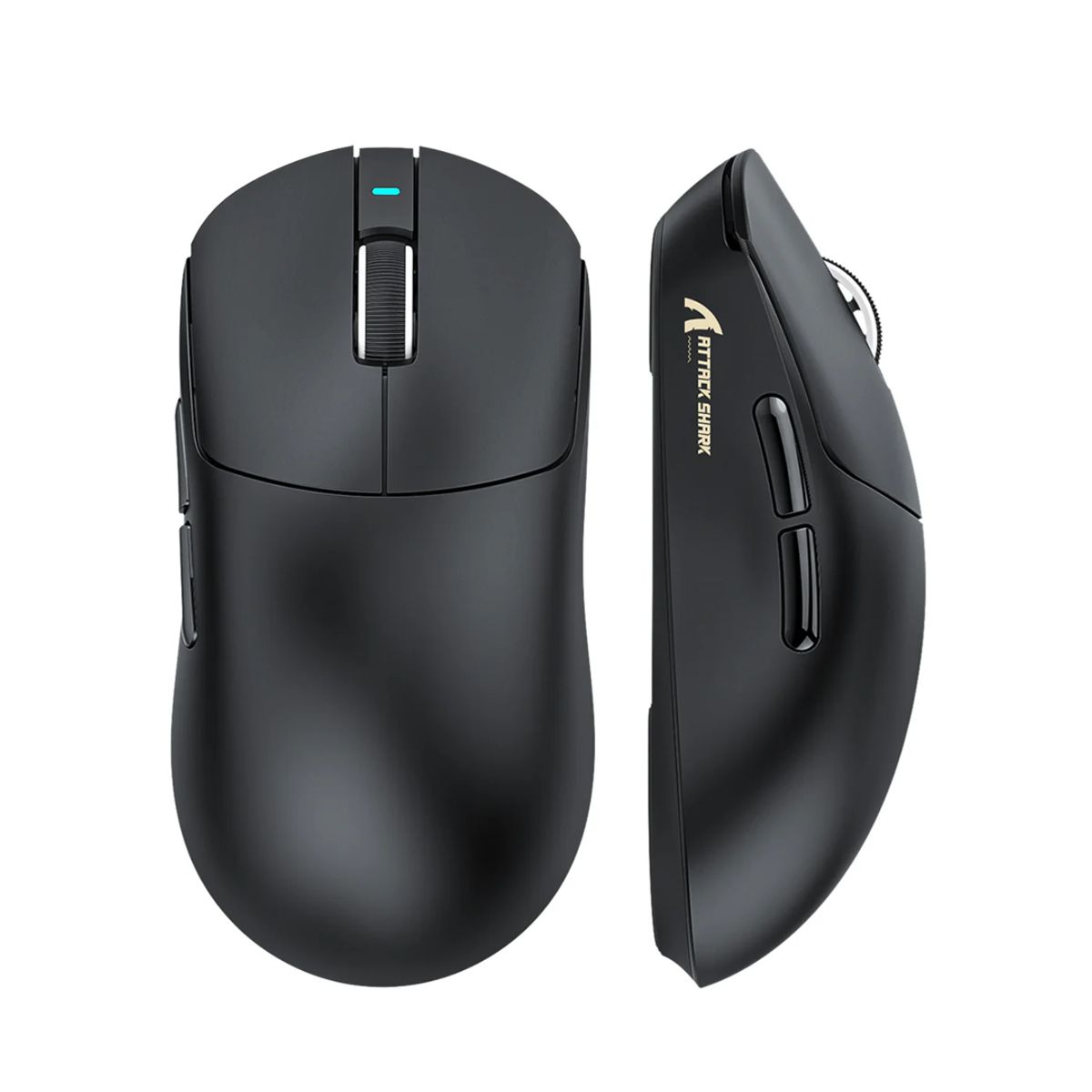 ATTACK SHARK - Mouse Attack Shark X8 Plus Ligero Gaming Tri-modo Paw3395 Pro Negro