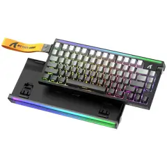 ATTACK SHARK - Teclado R85 He Gaming Neon Rgb 8 Khz 75% Magnet Moonlight Night Inglés Internacional