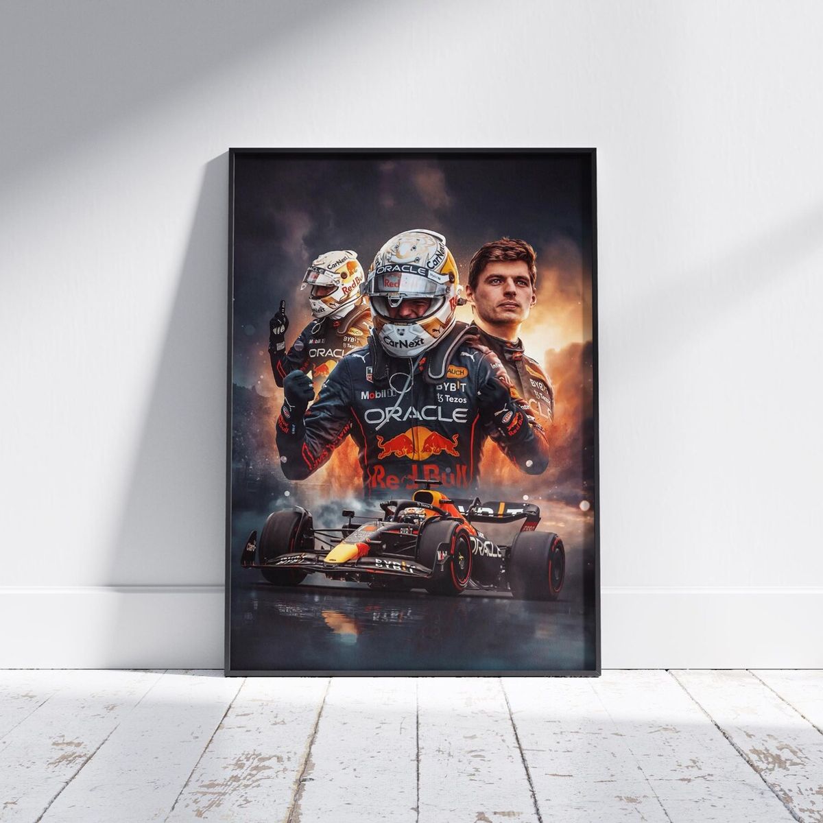 GENERICO - Cuadro De Max Verstappen I Red Bull F1 2026 + Marco