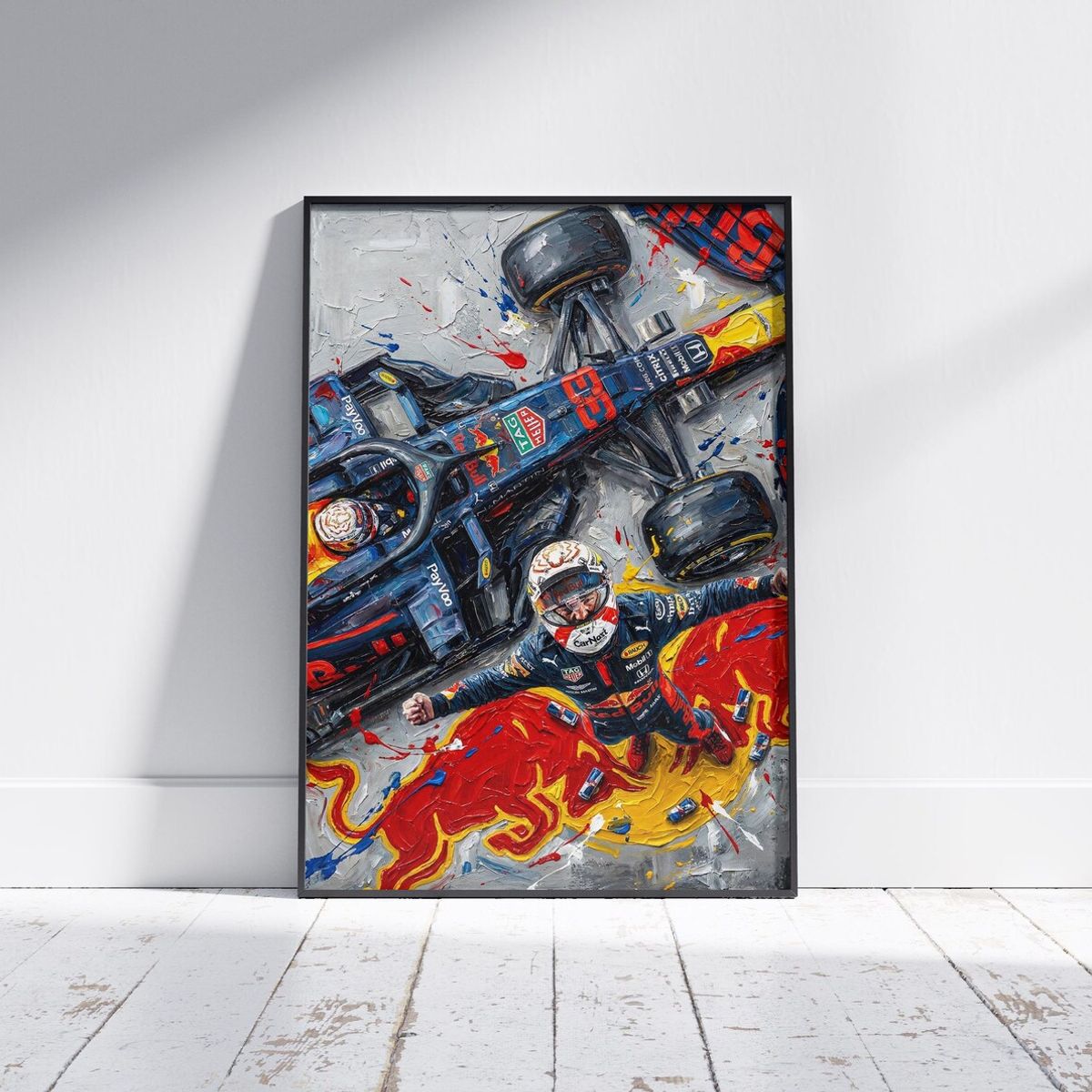 GENERICO - Cuadro de Max Verstappen II - Red Bull F1 2026 + Marco