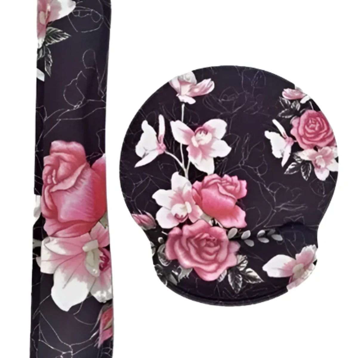 GENERICO - Reposa Muñecas Para Teclado + Mouse Pad Con Apoya Muñeca Flowers
