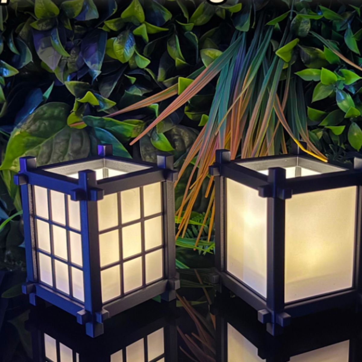 GENERICO - Pack de Lámparas de Té Japonesas 2 UN- No Incluye Vela CLIP