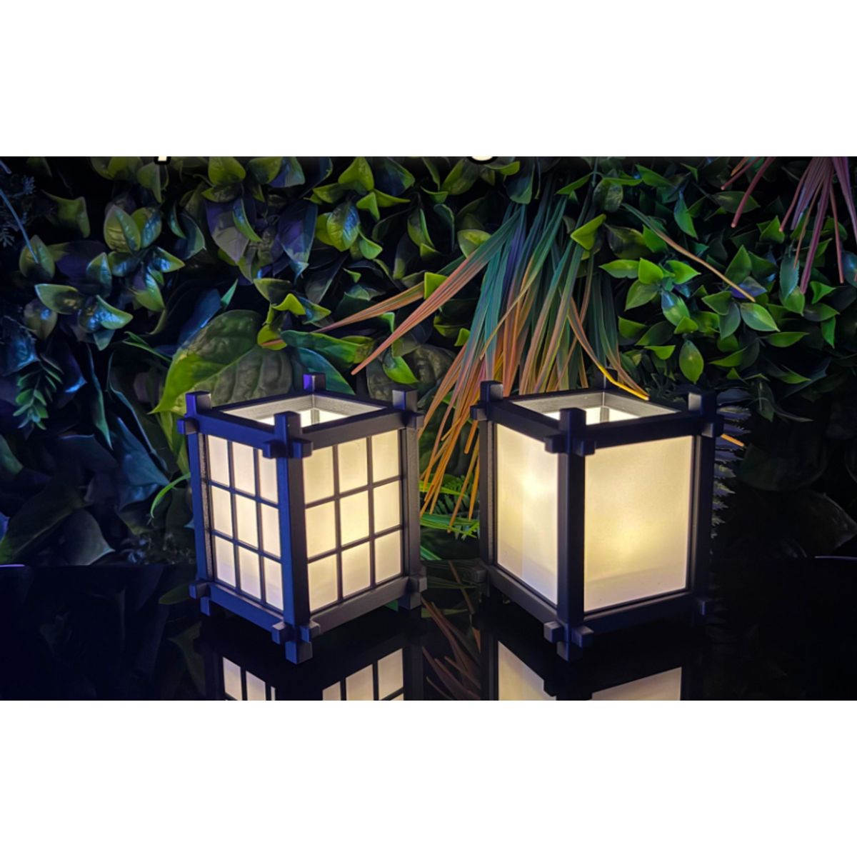 GENERICO - Pack de Lámparas de Té Japonesas 2 UN- No Incluye Vela CLIP