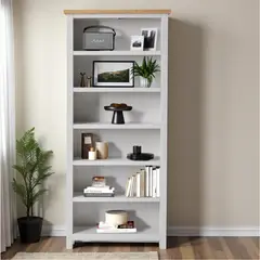 ARCA MUEBLES - Biblioteca de madera Gris 180ALTOx30FONDOx80ANCHO