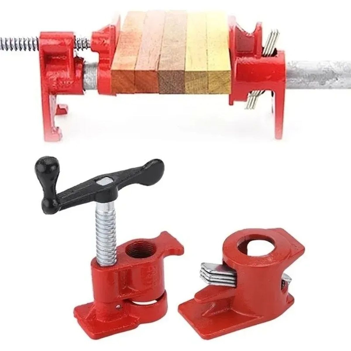 GENERICO - Set De 4 Prensas Sargento De Tubo De 3/4