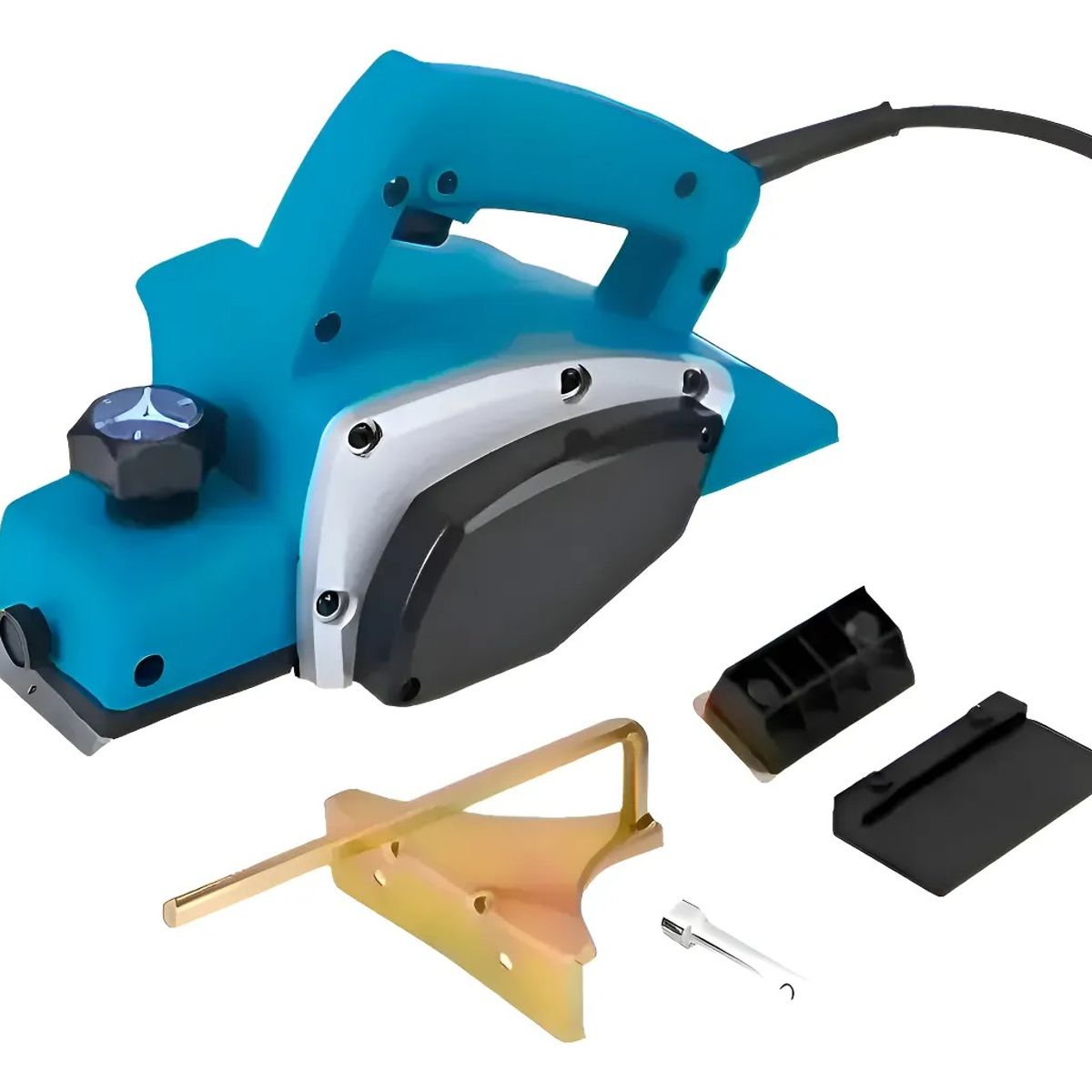 GENERICO - Cepillo Eléctrico Mueblería Carpintería 750w 7000rpm Azul