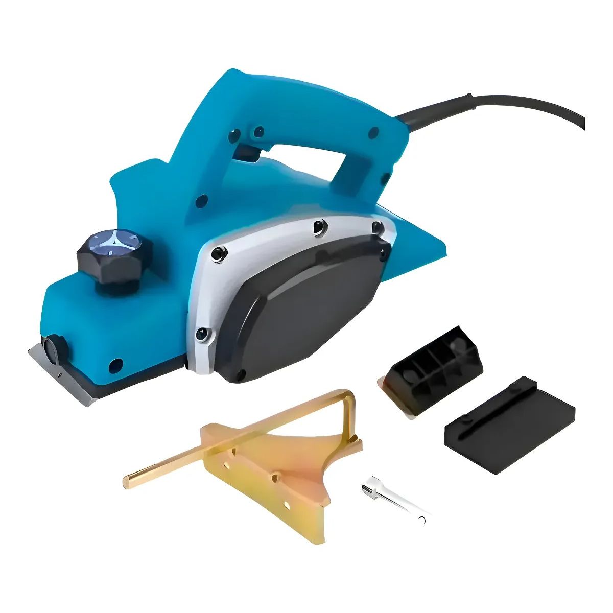 GENERICO - Cepillo Eléctrico Mueblería Carpintería 750w 7000rpm Azul
