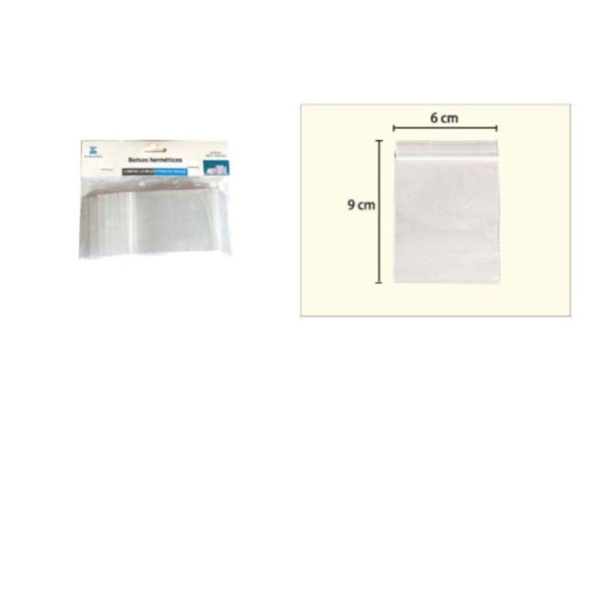 GENERICO - Bolsa Hermetica 6X9Cm Cocina Transparente 100Pcs