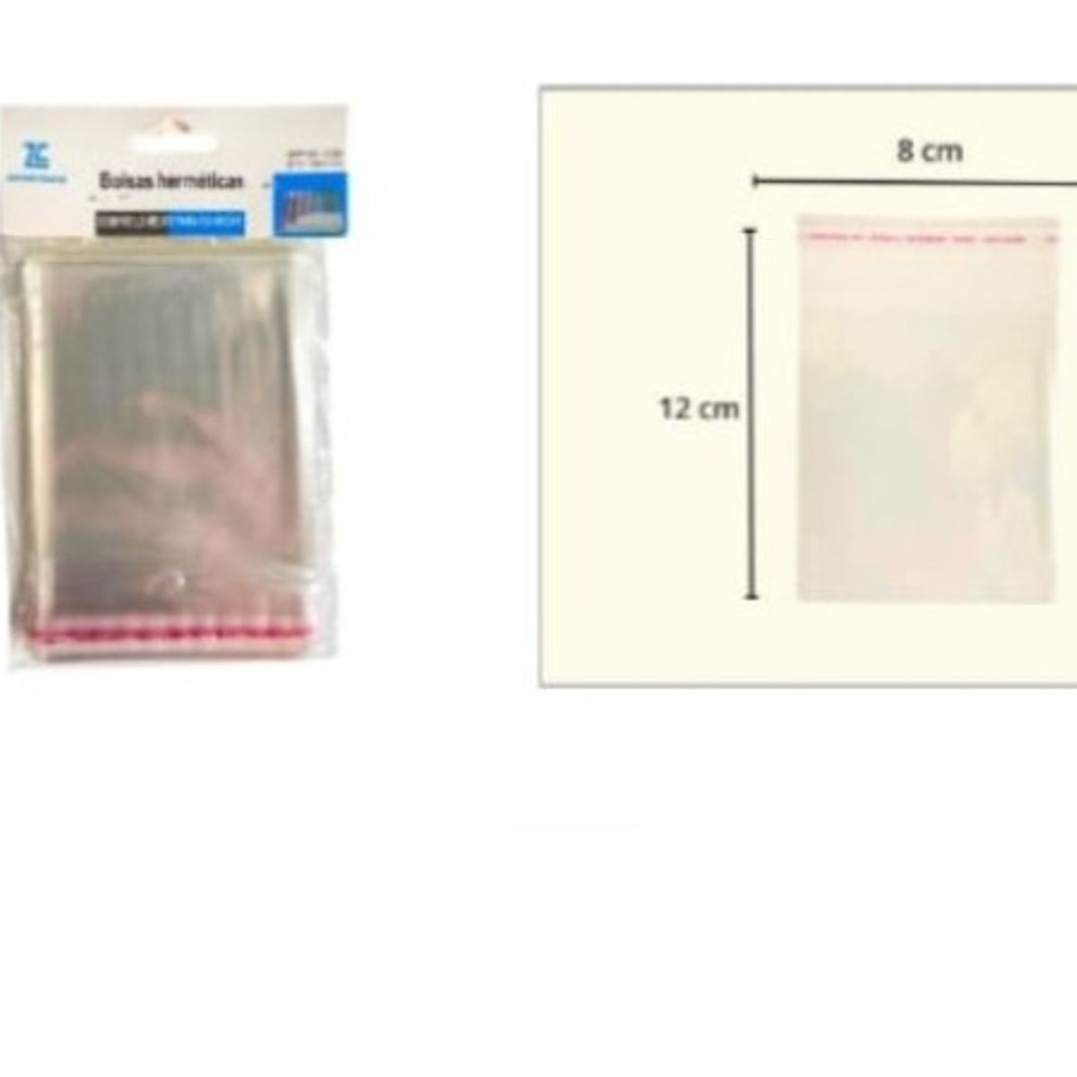 GENERICO - Bolsa Hermetica 8X12Cm Cocina Transparente 100Pcs