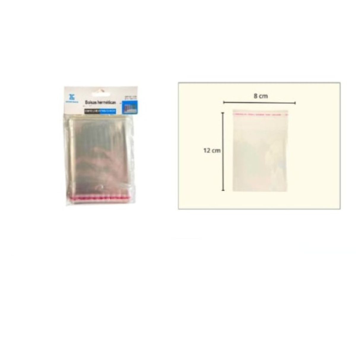 GENERICO - Bolsa Hermetica 8X12Cm Cocina Transparente 100Pcs