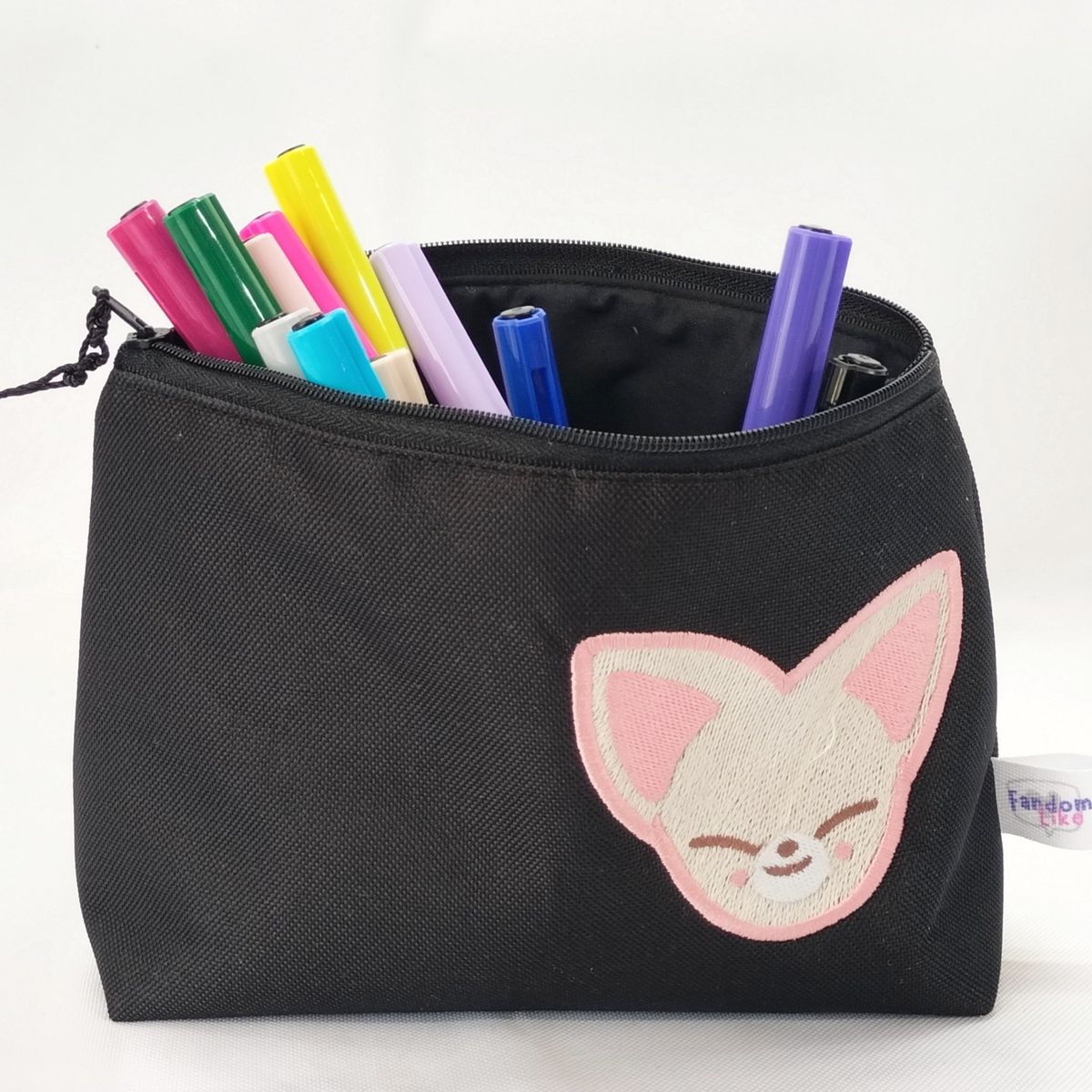 GENERICO - Estuche Bordado Skzoo - FoxiNY negro
