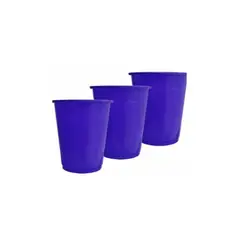 GENERICO - Vaso Plastico Azul 250 Ml 25 Pcs