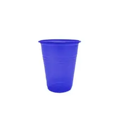 GENERICO - Vaso Plastico Azul Oscuro 200 Ml 50 Pcs