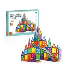 GENERICO - Juego De Construcción Imanes Magnéticos Multicolor 80 Pzs