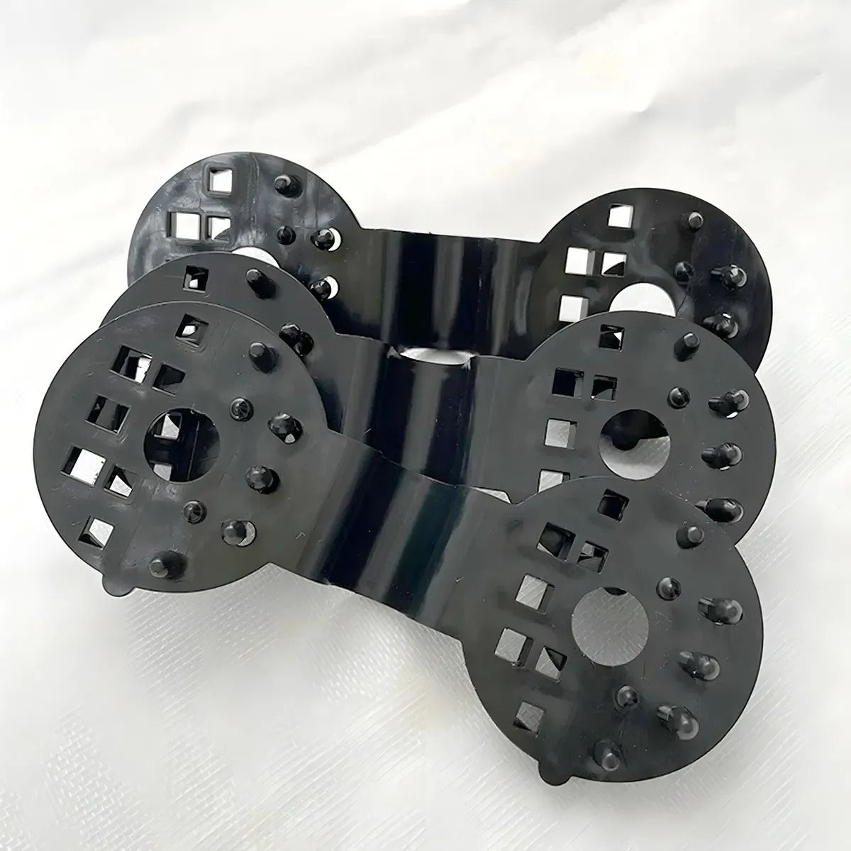 GENERICO - Ganchos Clips Para Malla Raschel Malla Sombra 50 Negro
