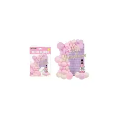 GENERICO - Set con arco de globos feliz cumpleaños 59pcs